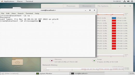 PowerEdge: Running Stress Tests in SLI Support Live Image.