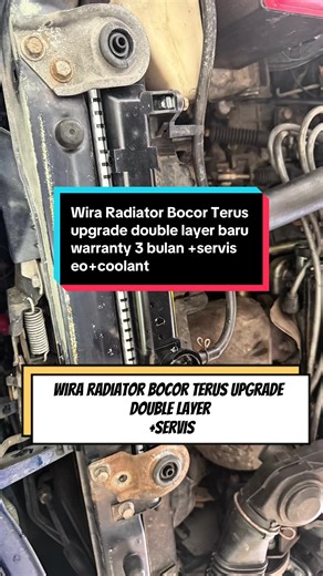 WIRA BREAKDOWN TEPI JALAN PROBLEM RADIATOR BRACKET PECAH TERUS UPGRADE RADIATOR DOUBLE LAYER OEM BARU SIAP CAP PENUTUP BARU WARRANTY 6 BULAN SEKALI SERVIS DENGAN COOLANT 😱 Kita bukan saja buat aircond tapi servis dan repair kita layan jugak 👍🏻👍🏻 Bengkel kami buat servis apa❓⚙️Engine & Gearbox Service Maintainance❄️Flushing Aircond & Repair⚠️Brakes Service & Repair💻Computer Diagnosis👏🏻 TOP 10 Kedai Aircond Murah dan Dipercayai di DESA COALFIELDS📍 Lokasi kedaiLocation > https://maps.app.g