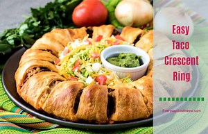 Taco Ring Recipe with Crescent Rolls