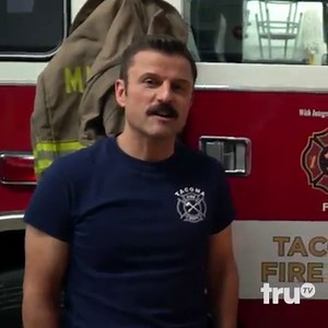 16K views · 95 reactions | Don't let your Halloween go up in smoke. Watch Steve Lemme and Kevin Heffernan share their Halloween safety tips from the set of TACOMA FD! #TacomaFD | truTV | Facebook