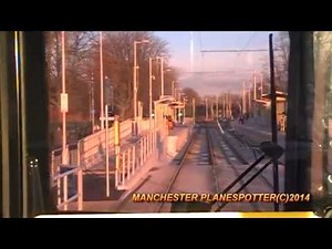 Manchester Metro Link Tram 3080 Tram Ride Manchester Airport To Cornbrook Full Route 24/11/2014
