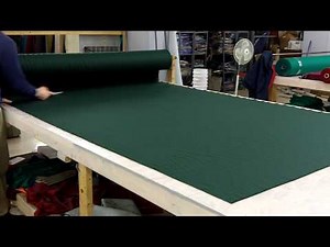 Cutting pool table felt.MOV