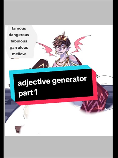 Creating Characters with a Random Adjective Generator