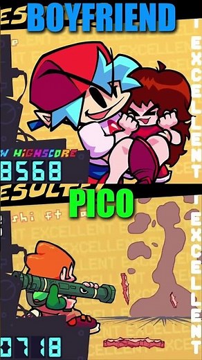 FRIDAY NIGHT FUNKIN' - Boyfriend & Pico Results Animations
