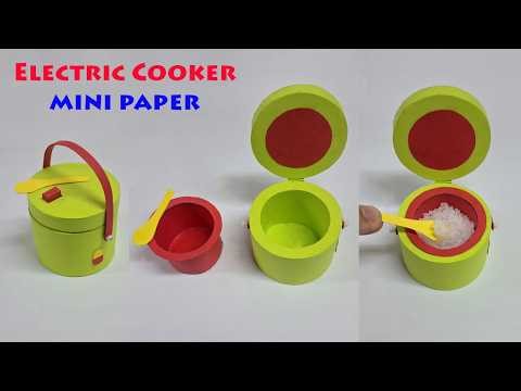 DIY Mini Paper Rice Cooker | How to Make Miniature Electric Cooker