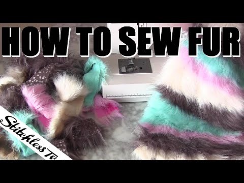how to sew faux fur scraps to make designer multicoloured patchwork fur fabric
