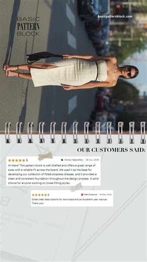 5 star review from our customers. Find the perfect base for your #sewingpattern at BasicPatternBlock