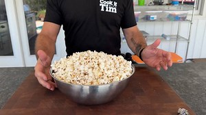 How to make flattop griddle popcorn