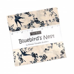 MODA Charm Pack Bluebird's Nest by Kansas Trouble Quilters, Contains 42 Pieces Measuring 5" Squares Quality Cotton Quilting Fabric. - Etsy Canada