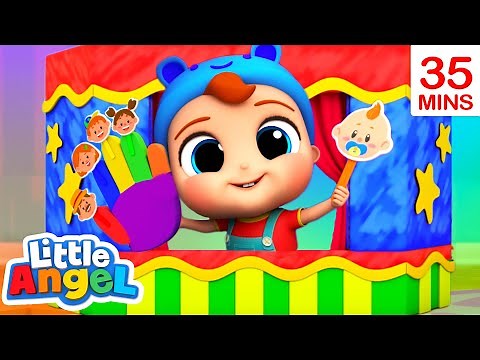 Finger Family Class Room Puppets | + More! Little Angel Kids Songs & Nursery Rhymes