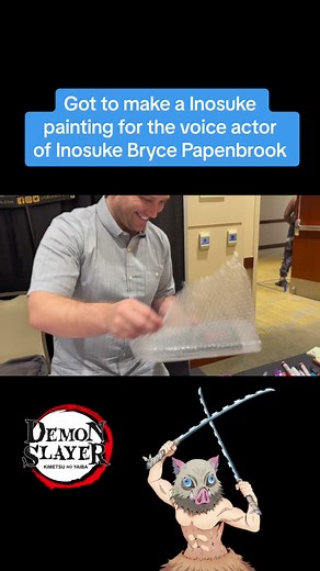 Inosuke Voice Actor Bryce Papenbrook Gets Awesome Fan Art