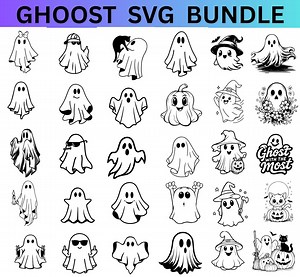 Cute Ghost SVG, Ghost Outline Svg, Ghost Clipart for Cricut, Ghost Layered Svg, Minimalist Ghost Svg, Halloween Svg, Ghost PNG, Ghost DXF - Etsy Australia