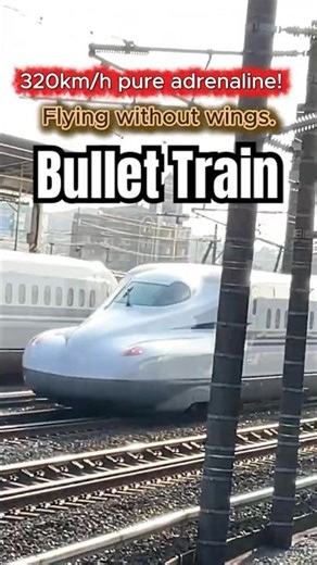 Unbelievable Speed | Bullet Train (Shinkansen) passing🚄💨#Shorts
