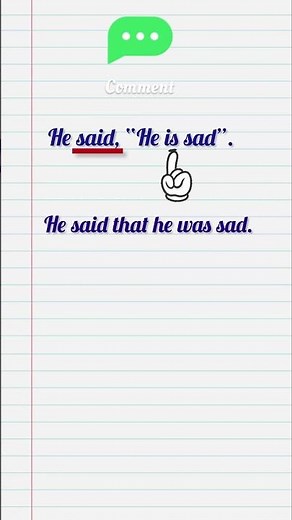 Direct Speech to Indirect Speech