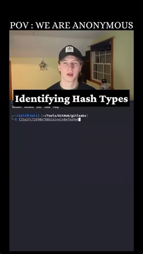 Anonymous on Instagram: "Identify hash types in seconds!!! #cybersecurity #hack #hacker #hacking #hashing"