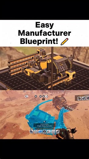 Dosty on Instagram: "Easy Manufacturer Blueprint In Satisfactory #gaming #gamer #reels #foryou #satisfactory"