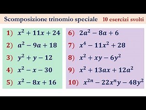 23-D2 Scomposizione trinomio speciale