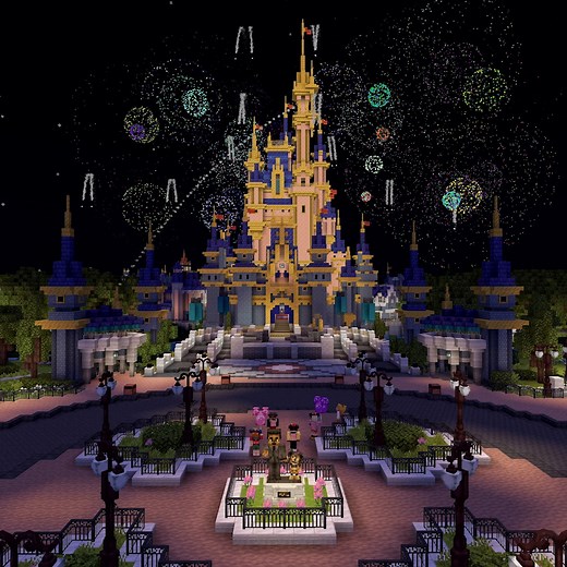 To celebrate 50 years of bringing dreams to life, the most magical place on earth is coming to the Overworld! Explore the Magic Kingdom, ride classic attractions, and meet some of your favourite characters in the WDW Magic Kingdom Adventure: redsto.ne/disneyworlddlc | Minecraft
