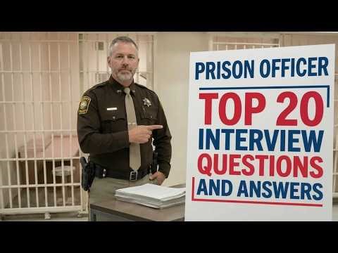 TOP 20 Prison Officer Interview Questions & Answers