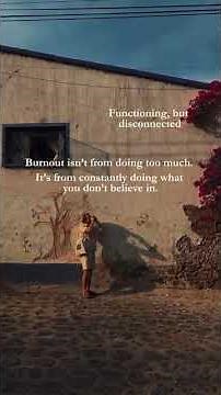 burnout isn't from doing too much.