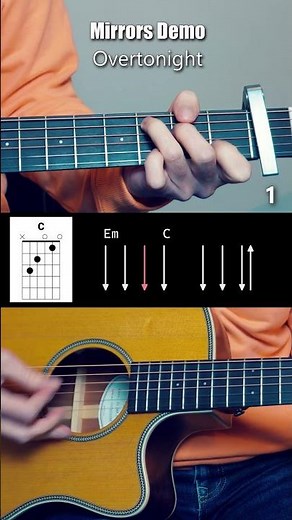 Mirrors Demo (Overtonight) #guitar #tutorial