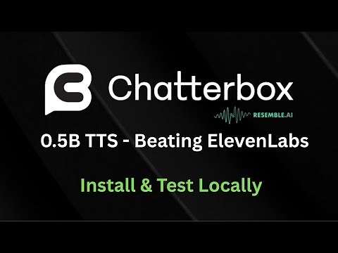 Chatterbox TTS 0.5B - Eleven Labs Alternative - Install and Test Locally