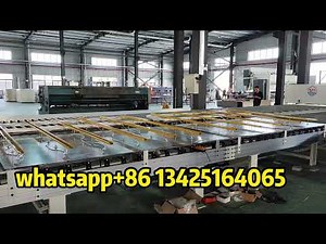 How to glue and laminate aluminum honeycomb panels | EPS XPS foam panel automatic glue spray line