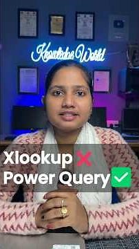 🔥 Xlookup❌Power Query ✅ Power Query In Excel #shorts #excel #exceltutorial #computer