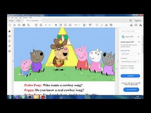 Reading Peppa pig story _Hanser 3A0_Pedro the cowboy
