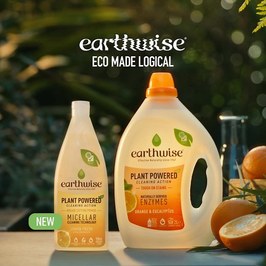 Earthwise Laundry Liquid gives you an uncompromising clean. Now also in Hand Dish! Learn more to see why the eco option just got a lot more logical. | Earthwise AU