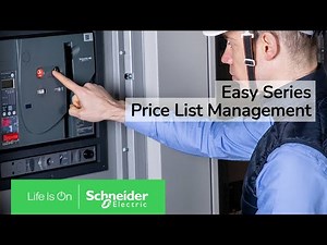 EcoStruxure Power Build - Easy Series - Price List Management | Schneider Electric Support