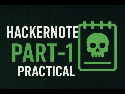 HACKER NOTE | PRACTICAL | PART - 2 | TRYHACKME | CTF | CRIFOXUL