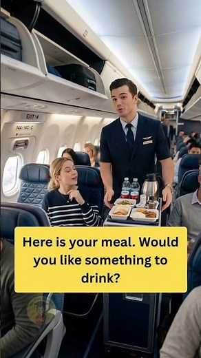 How to Ask for Food on a Plane ✈️ | English for Travel