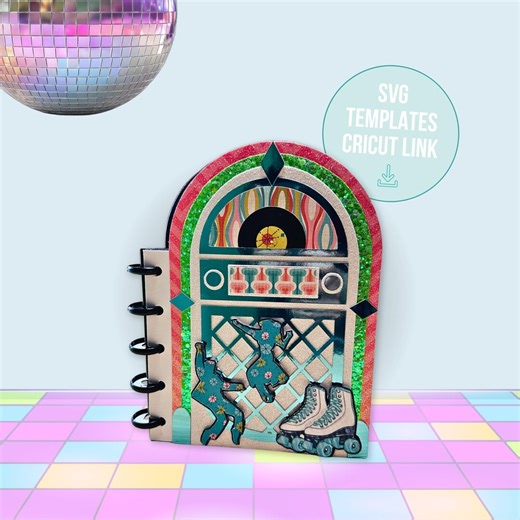 Jukebox Mini Album Cut Files and Tutorial - Etsy
