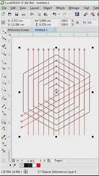 how to draw the letter h logo in coreldraw