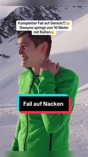 10-Meter Sprung in den Schnee mit Dwayne