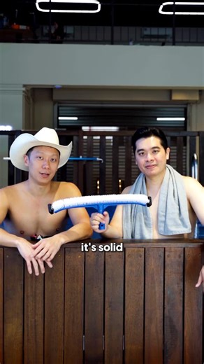 iGarden Asia on Instagram: "Two guys. One pool. And yes… a pool brush as the microphone. 🎤🧹 But hear us out. Alan is an avid swimmer, and he came down to the Aquatic Pool Experience Center to put the Swim Jet to the test. He swam. He pushed. He smiled. And then he asked for another round. Because this current hits different: 💨 Smooth, powerful flow for endless swimming ⚡ Runs on just 12W 🌊 Perfect for training, aqua therapy, and weekend pool parties 💎 Sleek design that elevates any pool ins
