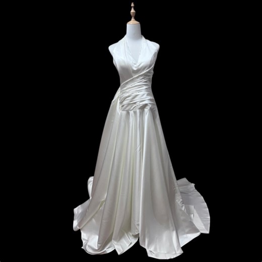 Princess White &ivory Wedding Dress Vintage Customize Handmade V-neckline Bride Gowns - Etsy