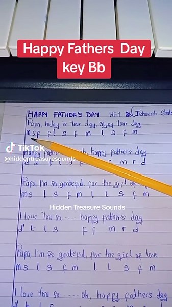 Happy Father's Day Acapella Tutorial in Key Bb