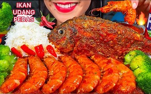 【Stella 】辣味炸鱼&老虎虾&手抓饭_哔哩哔哩_bilibili