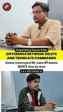 DELETE vs TRUNCATE | SQL Interview Question for Data Analysts