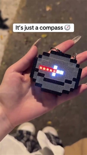 Just the best looking Minecraft compass IRL!!! #minecraft #gamingdecor #minecraftgaming #aesthetic