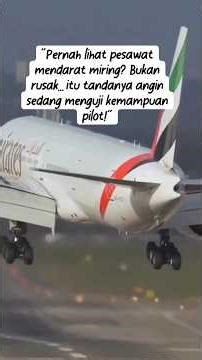 “Melawan Angin! Detik-Detik Landing Paling Menegangkan”#pesawat#landing#crosswind#extremelanding#fyp