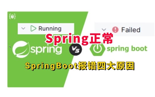 Spring正常，SpringBoot报错？总结了4大原因！