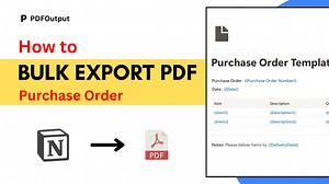 Purchase Order PDF Generator