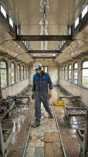 From Ruin to Royalty: The Ultimate Train Restoration! 🚂✨