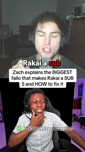 Zach explains the BIGGEST failo that makes Rakai a SUB 5 and HOW to fix it. kick.com/zachwaslive