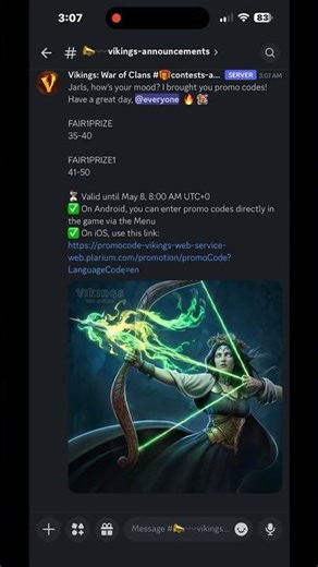 EXPIRED!! Promo Code Vikings War of Clans