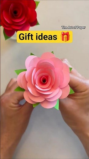 How to Make a Realistic Paper Rose | DIY Step-by-Step Origami Flowers #origamipaper #papercutting