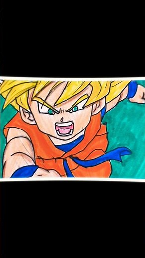 draw Goku🤯💥 #gbtart #dbz #dbsz #goku #ytshots
